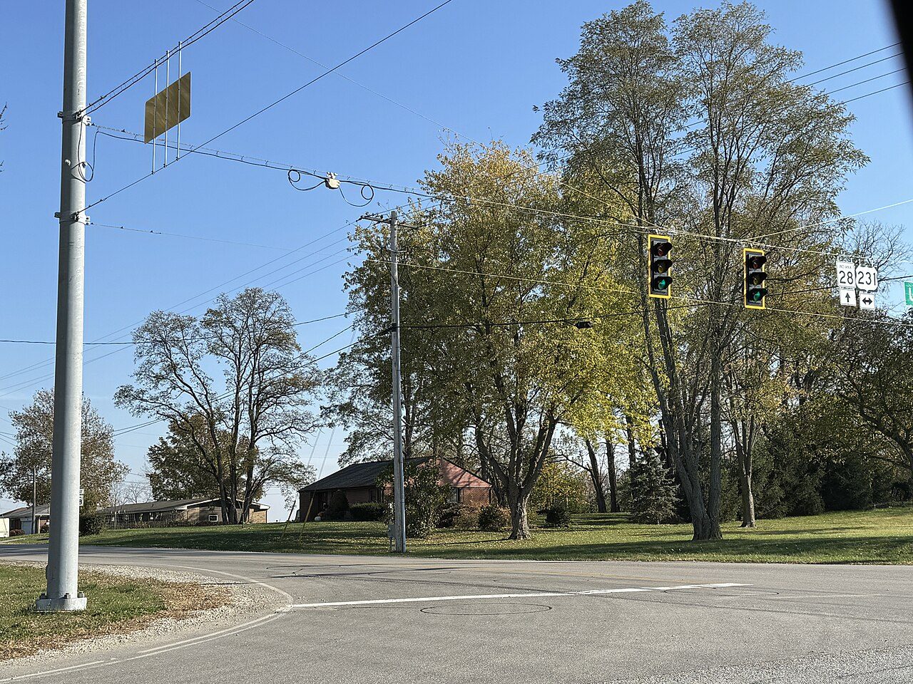 Romney, IN street scene near Lafayette, where we provide hail damage roof repair